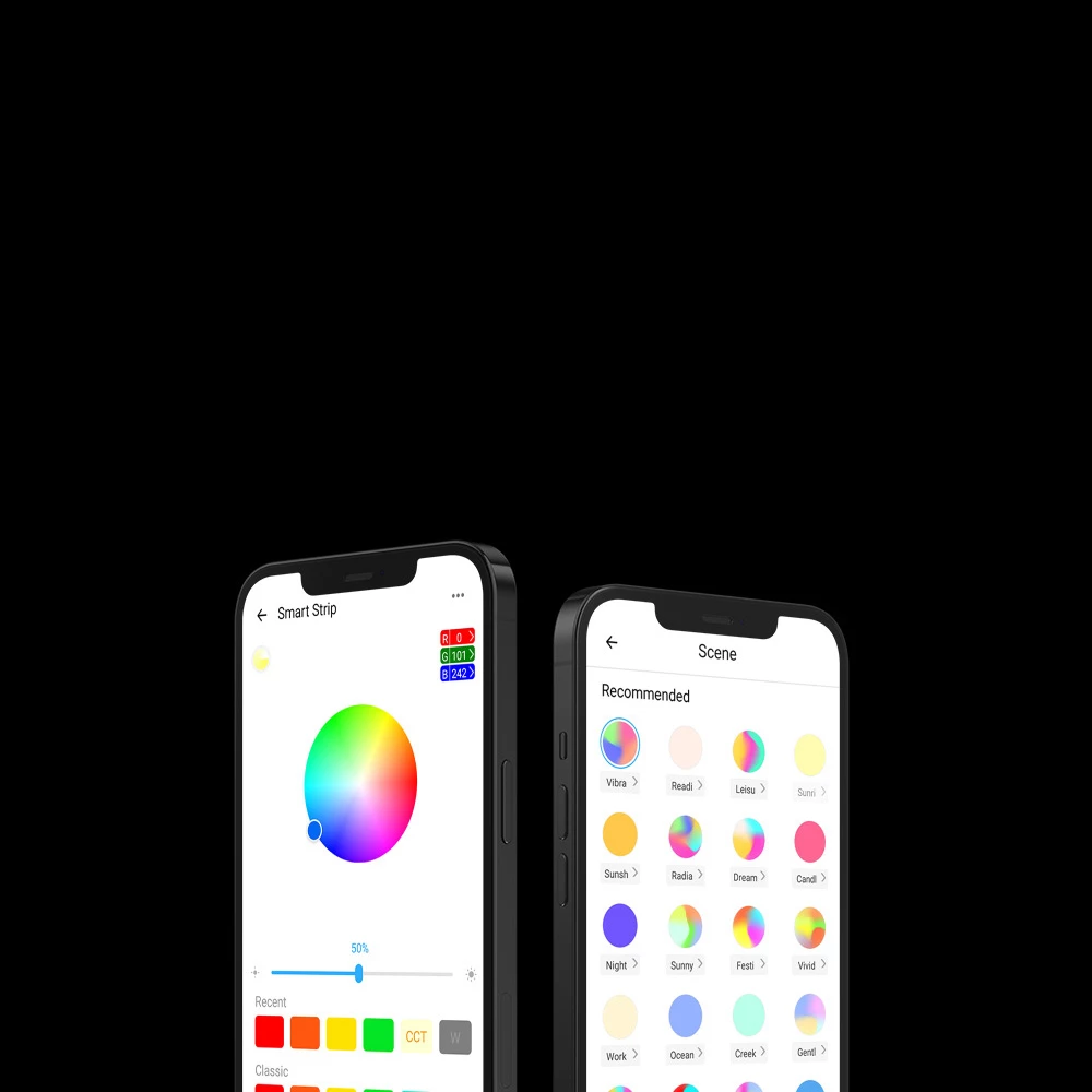 Shirit LED inteligjent Sonoff L2-5M, 5m, RGB, Wi-Fi, me telekomandë, i papërshkueshëm nga uji, set