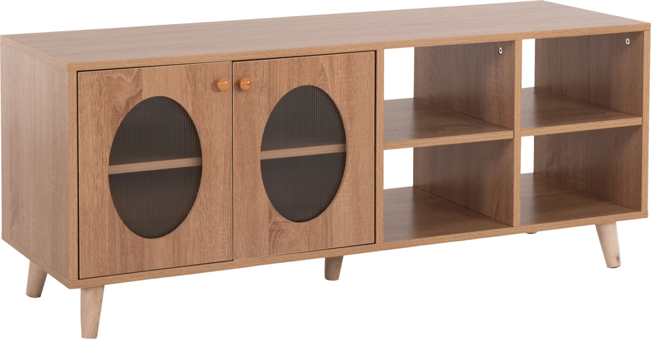 Kabinet TV RILLION FH9879 melaminë, ngjyrë sonama, 120x40x51H cm