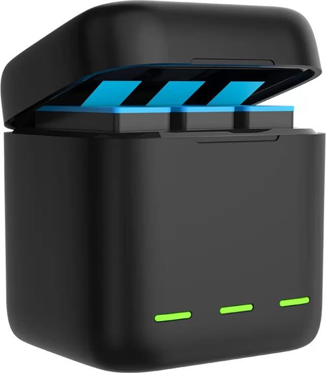 Karikues 3-slots Telesin GP-BCG-901 për GoPro Hero 9/10/11/12, i zi