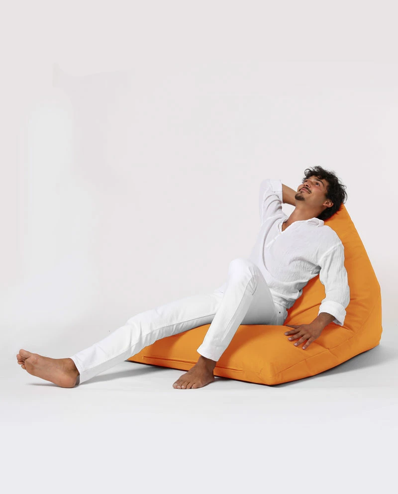 Puf kopshti, ngjyrë portokalli, Pyramid Big Bed, Atelier del Sofa
