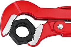 Çelës tubash Knipex 83 30 015, çelik inox, 420mm, e kuqe