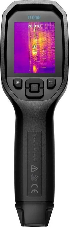 Termometër infra të kuq FLIR TG268 me ekran LCD, 8 GB, i zi