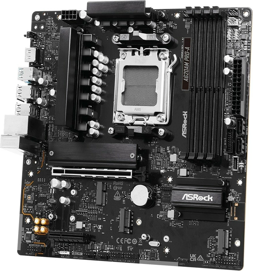 Pllakë amë ASRock A620AM PRO-A, Socket AM5, micro ATX, DDR5, e zezë