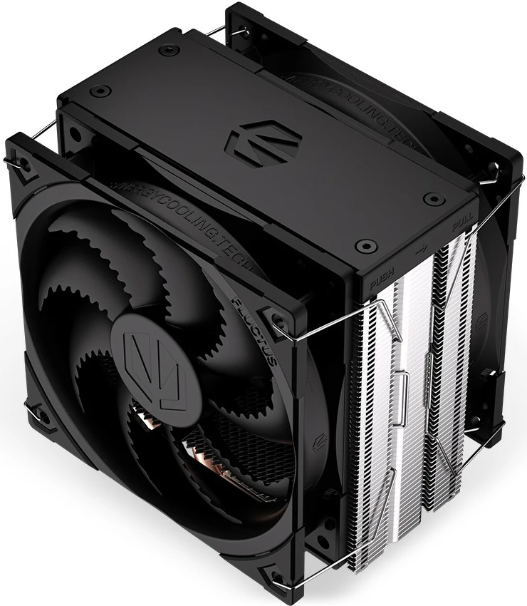 Ftohës procesori Endorfy Fera 5 Dual Fan, EY3A006, 2 ventilatorë, 12 cm, për socket Intel/AMD, i zi