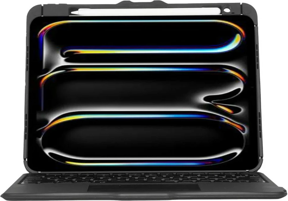 Mbështjellës me tastierë Targus Versavu, Bluetooth 5.0, QWERTY spanjisht, e zezë