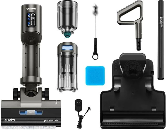 Fshesë elektrike vertikale Eureka Rapid Wash GX5 Pro, pa kabllo, 0.8L, 2600mAh, gri