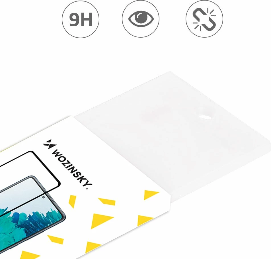 Mbrojtës ekrani xhami i temperuar Wozinsky Full Glue për Oppo Reno 6 4G, i zi