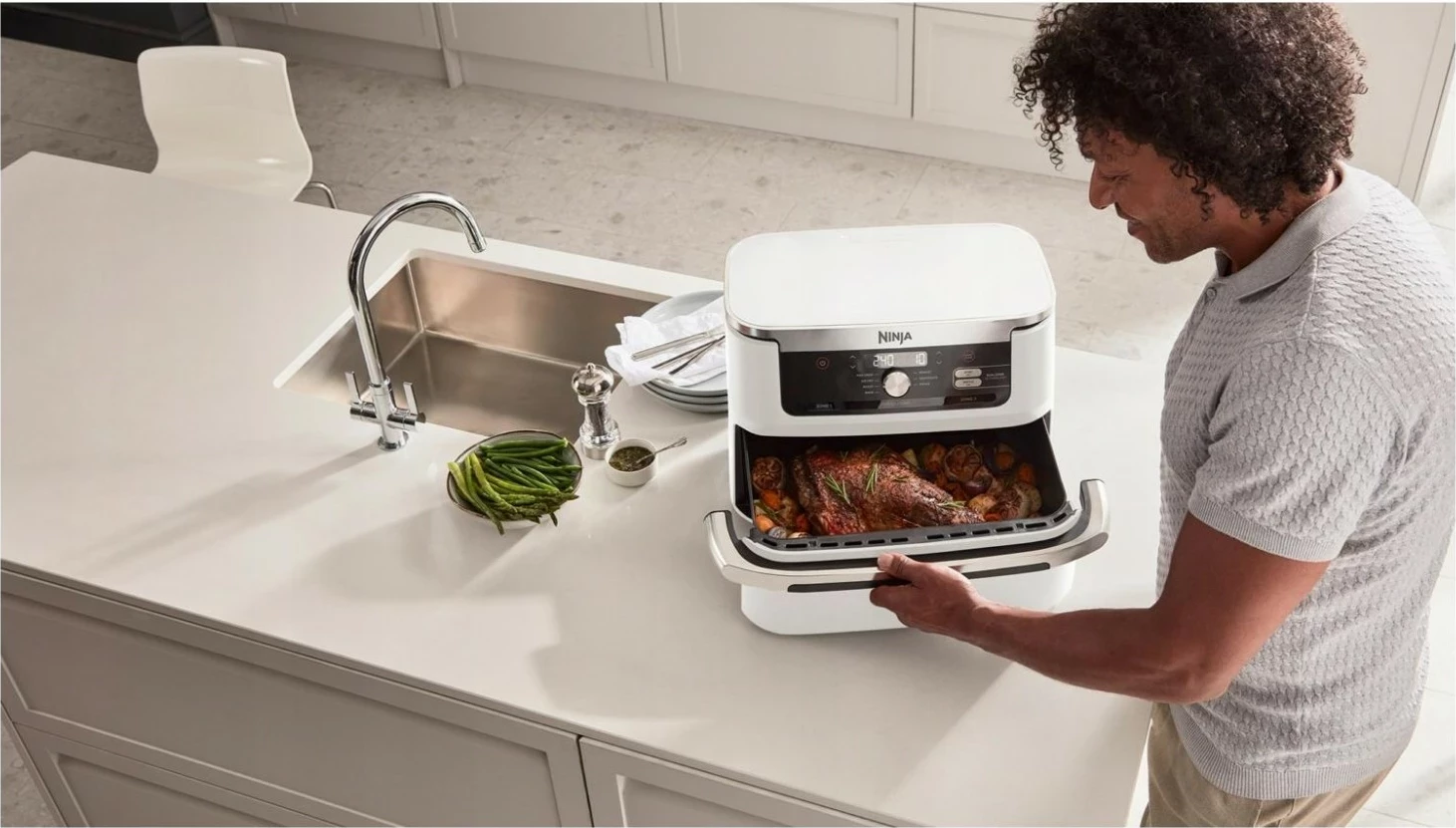 Fritezë Ninja AF500EU, e bardhë