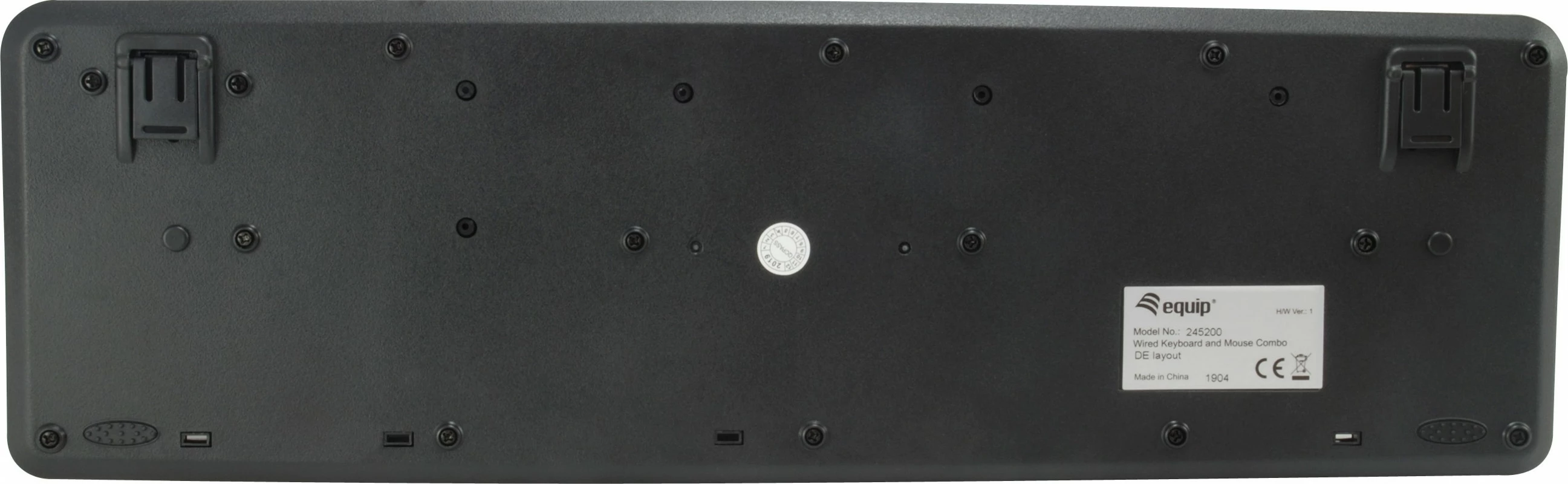 Tastierë me maus Equip 245203, full-size, USB, QWERTY, e zezë