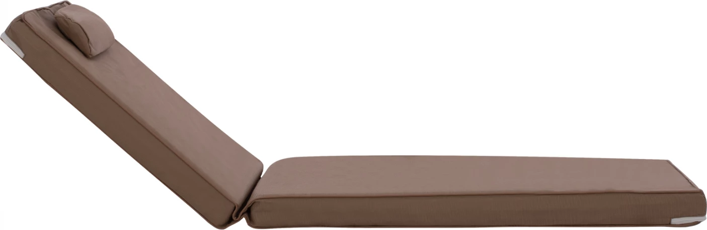 Jastëk për shezlong, Textilene, 600gr/m2, 2X1, Sifnos, ngjyrë moka, FH11237.04T, 194x70x11 cm