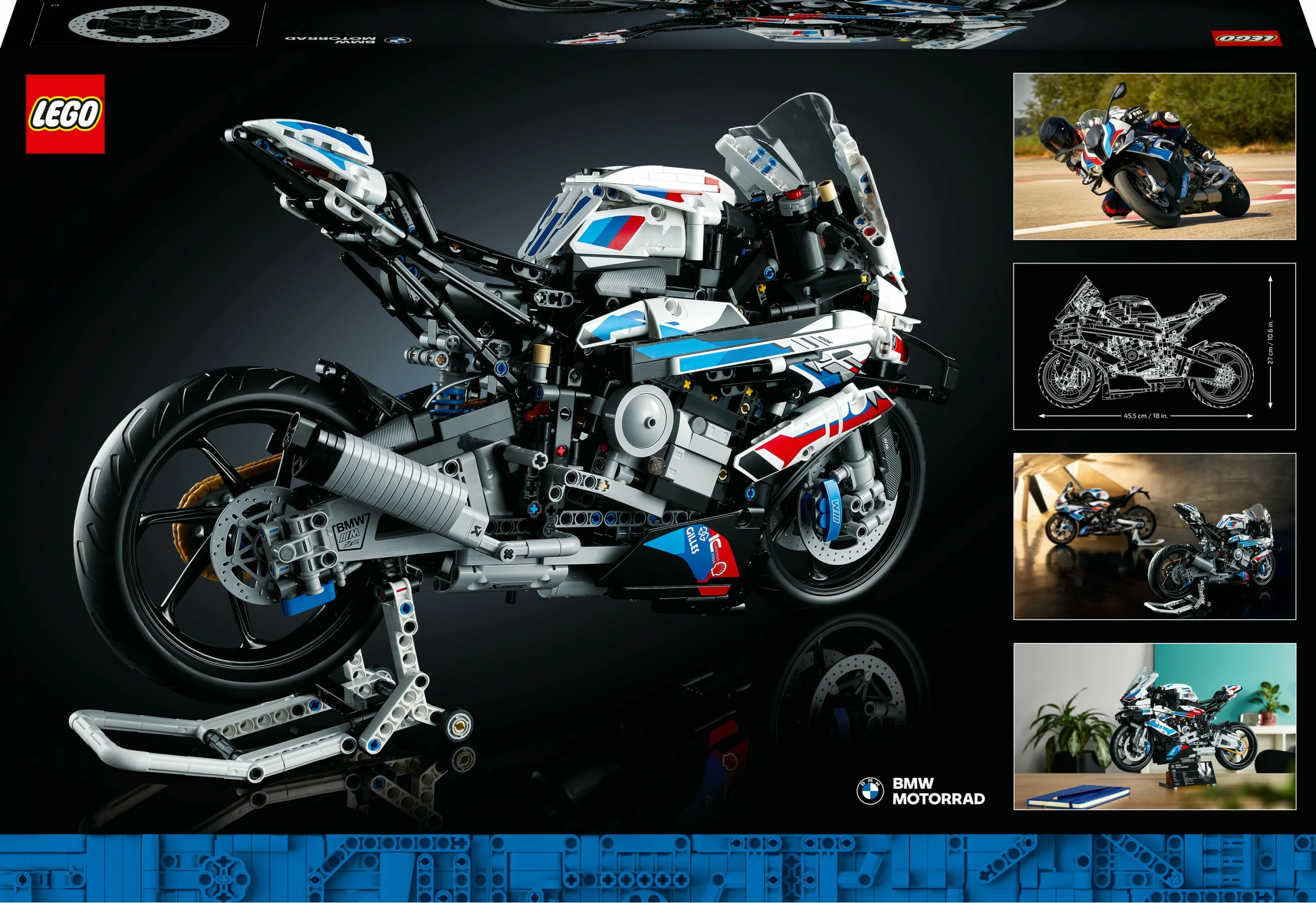 Set ndërtimi LEGO Technic BMW M 1000 RR, 1921 pjesë, shumëngjyrësh