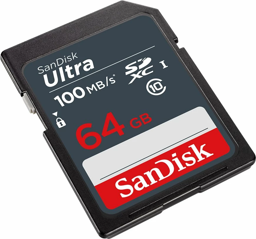 Kartë memorie SanDisk Ultra SDSDUNR-064G-GN3IN, 64GB, SDXC, 100MB/s