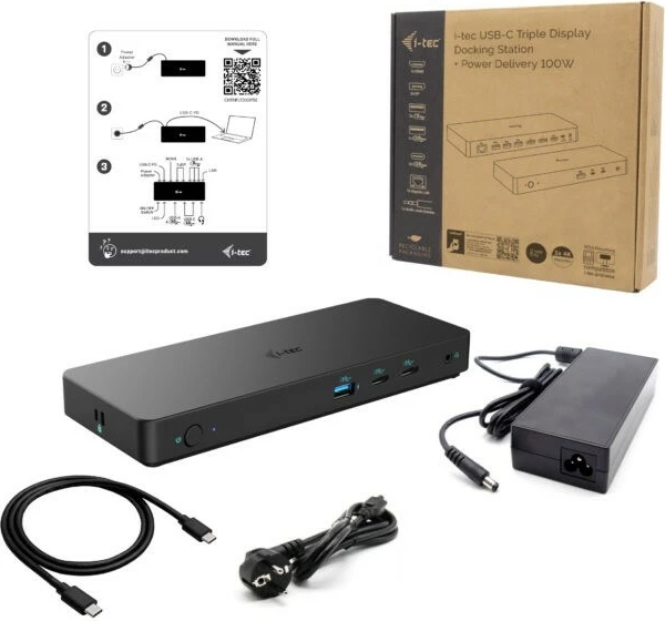 Stacion dokimi i-tec C31TRIPLEDOCKPDPRO2, Triple Display, Power Delivery 100W, i zi