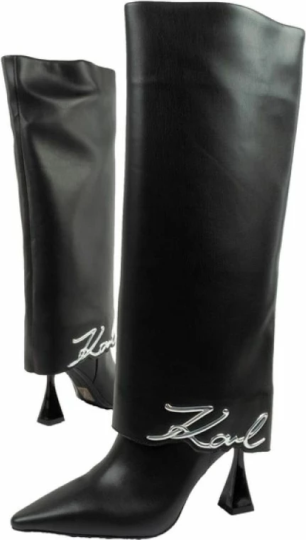 Çizme femra Karl Lagerfeld, të zeza