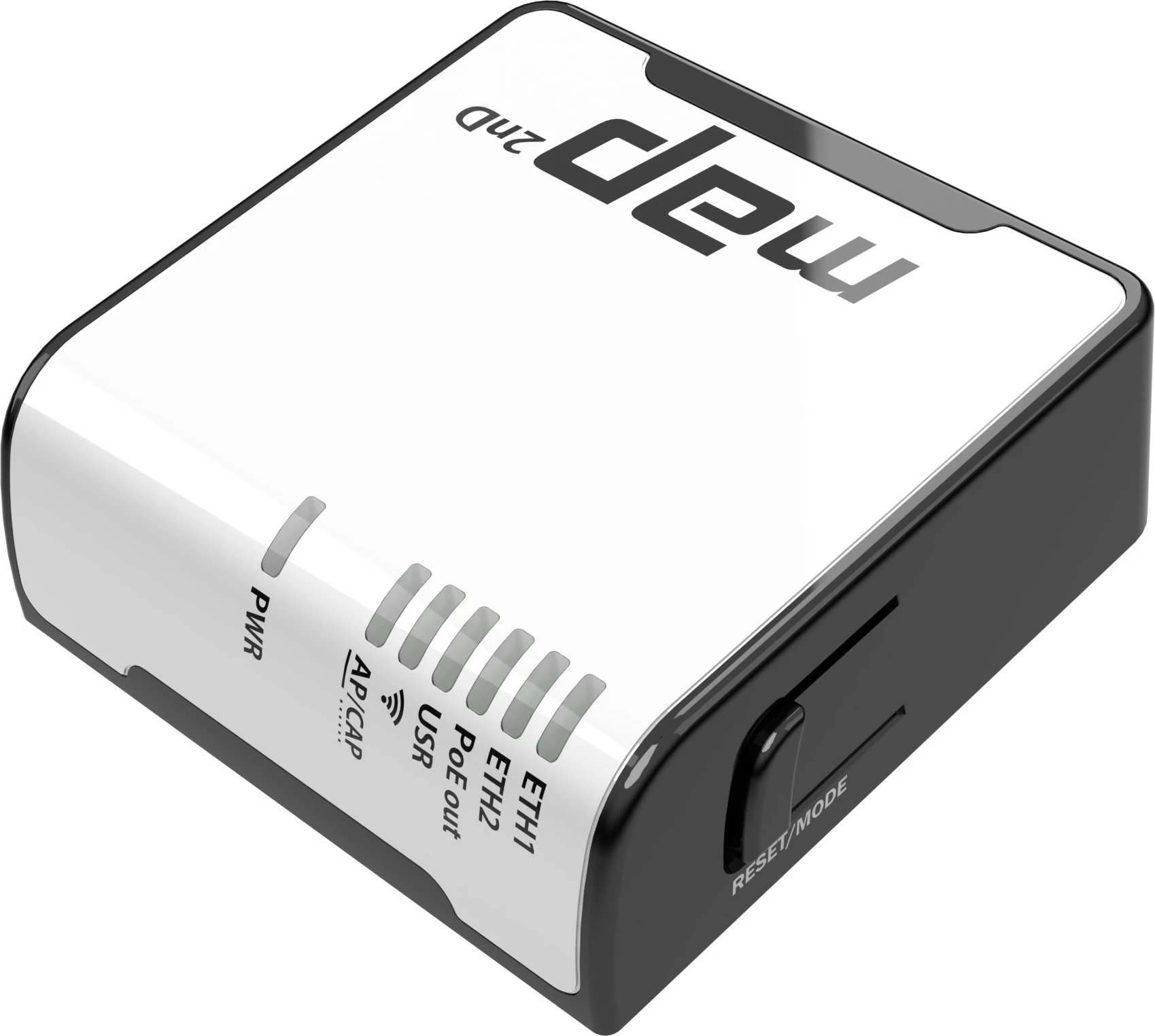 Access Point MikroTik mAP, 2.4 GHz, 10,100 Mbit/s, i zi dhe i bardhë