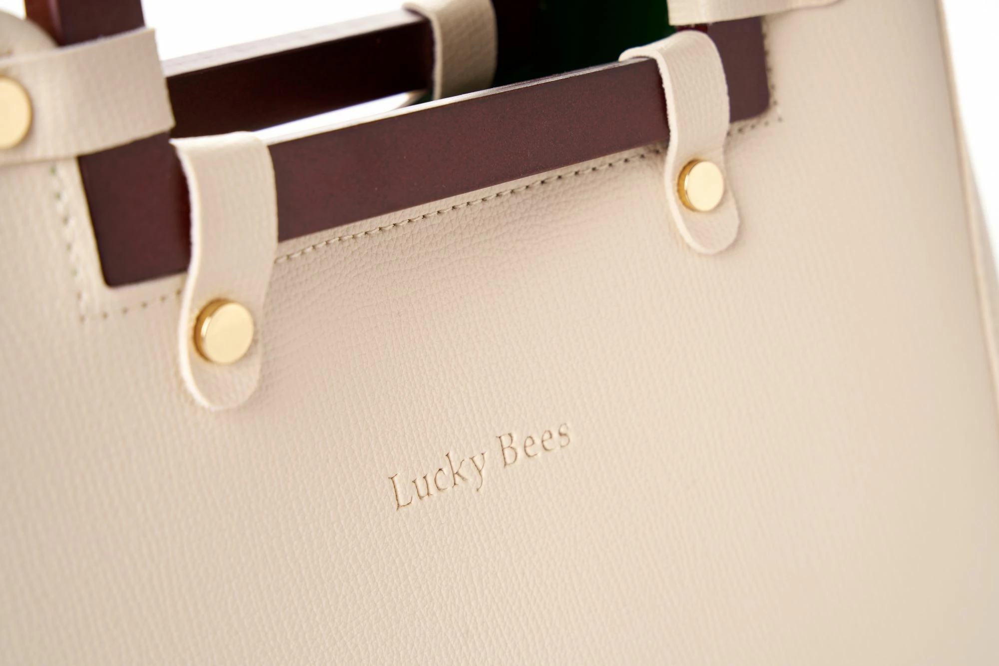 Çantë dore Lucky Bees, krem, 1289