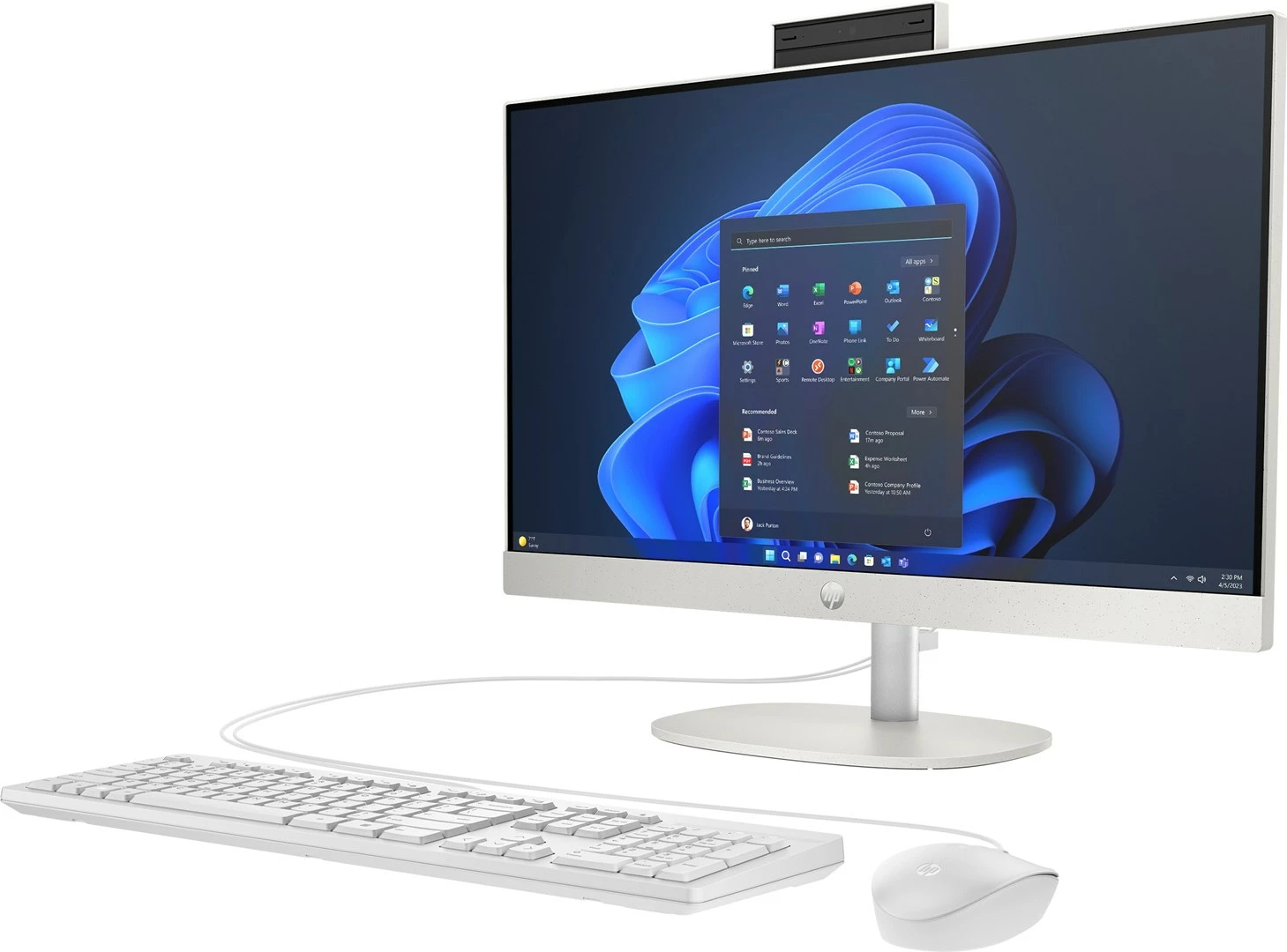 Kompjuter All-in-One HP ProOne 240 G10, Intel Core i5-1335U, 16 GB RAM, 256 GB SSD, 23.8", Bardhë