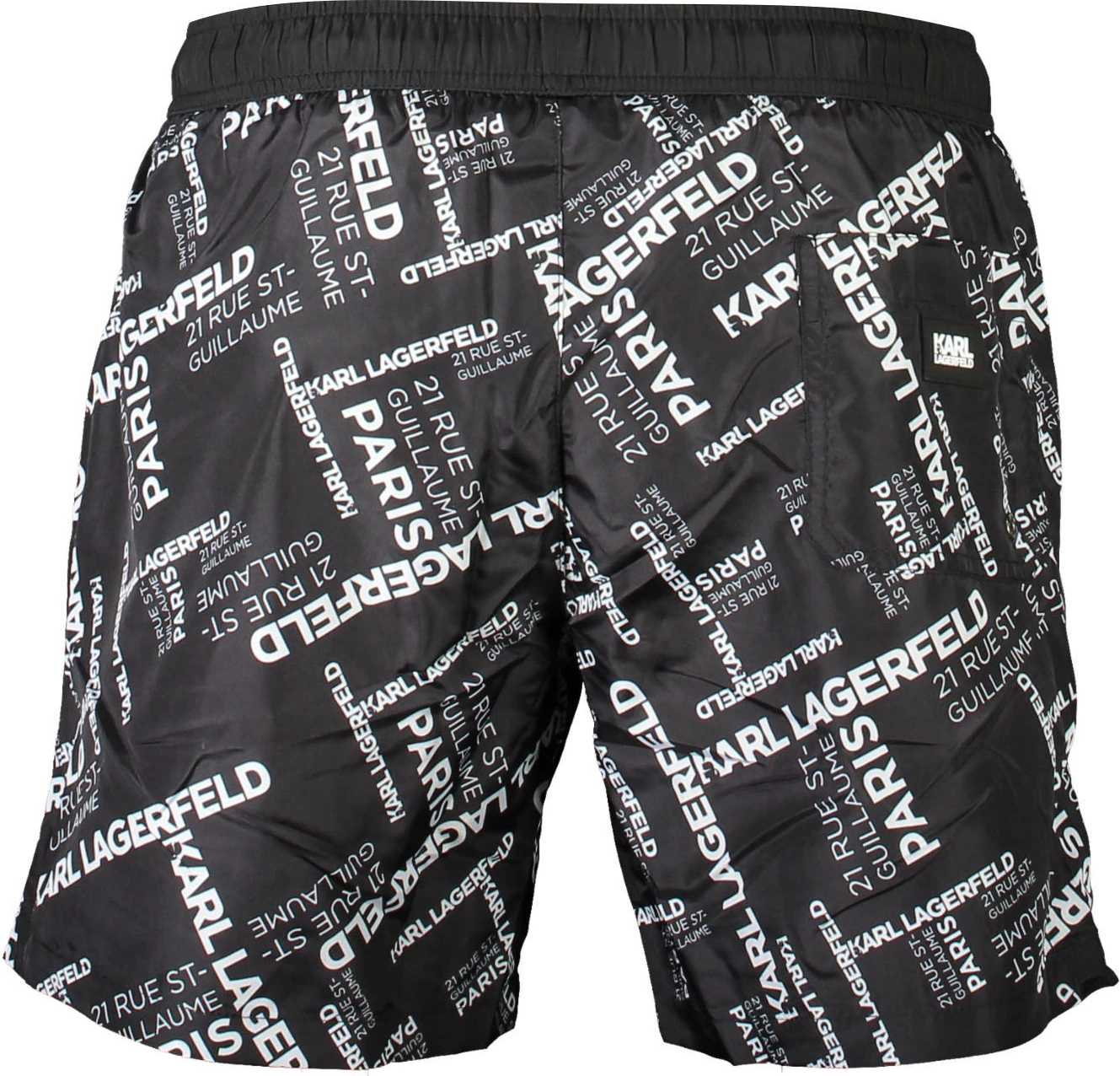 Shorce noti për meshkuj KARL LAGERFELD BEACHWEAR, të zeza