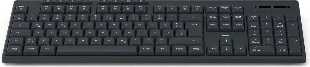 Kasë pa kabllo Hama WK-200, USB, QWERTY, e zezë