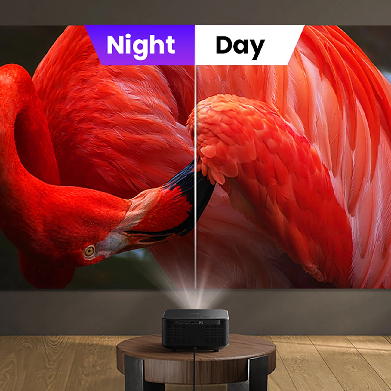 Projektor multimedial Yaber K3 Pro me JBL altoparlantë dhe subwoofer, FullHD 1080p, i zi