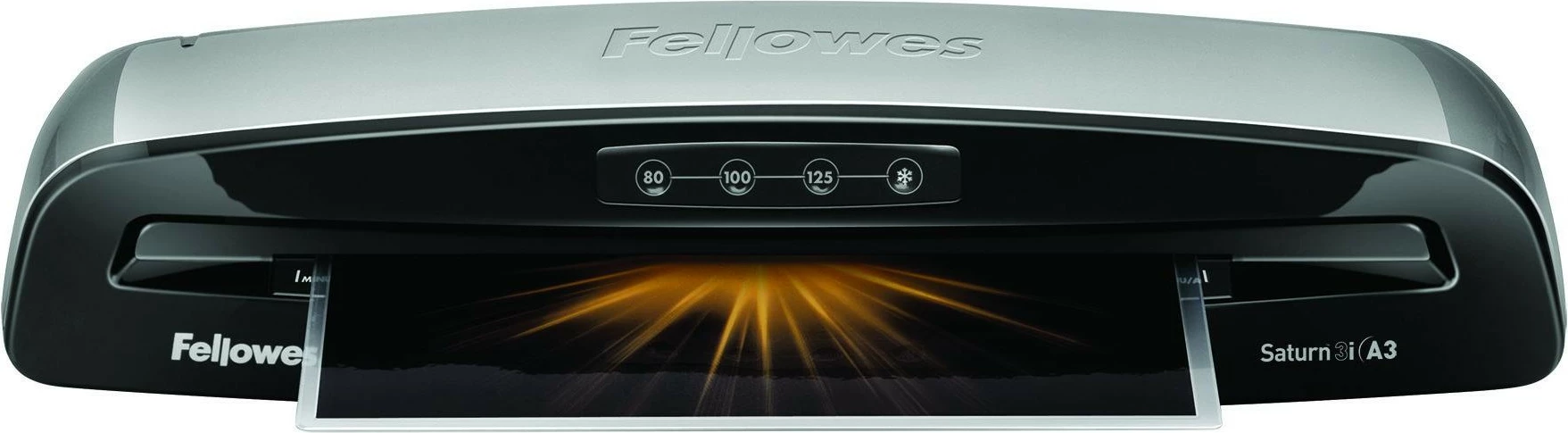 Laminator Fellowes Saturn 3i, A3, i ftohtë/ngrohtë, e zezë/argjendtë