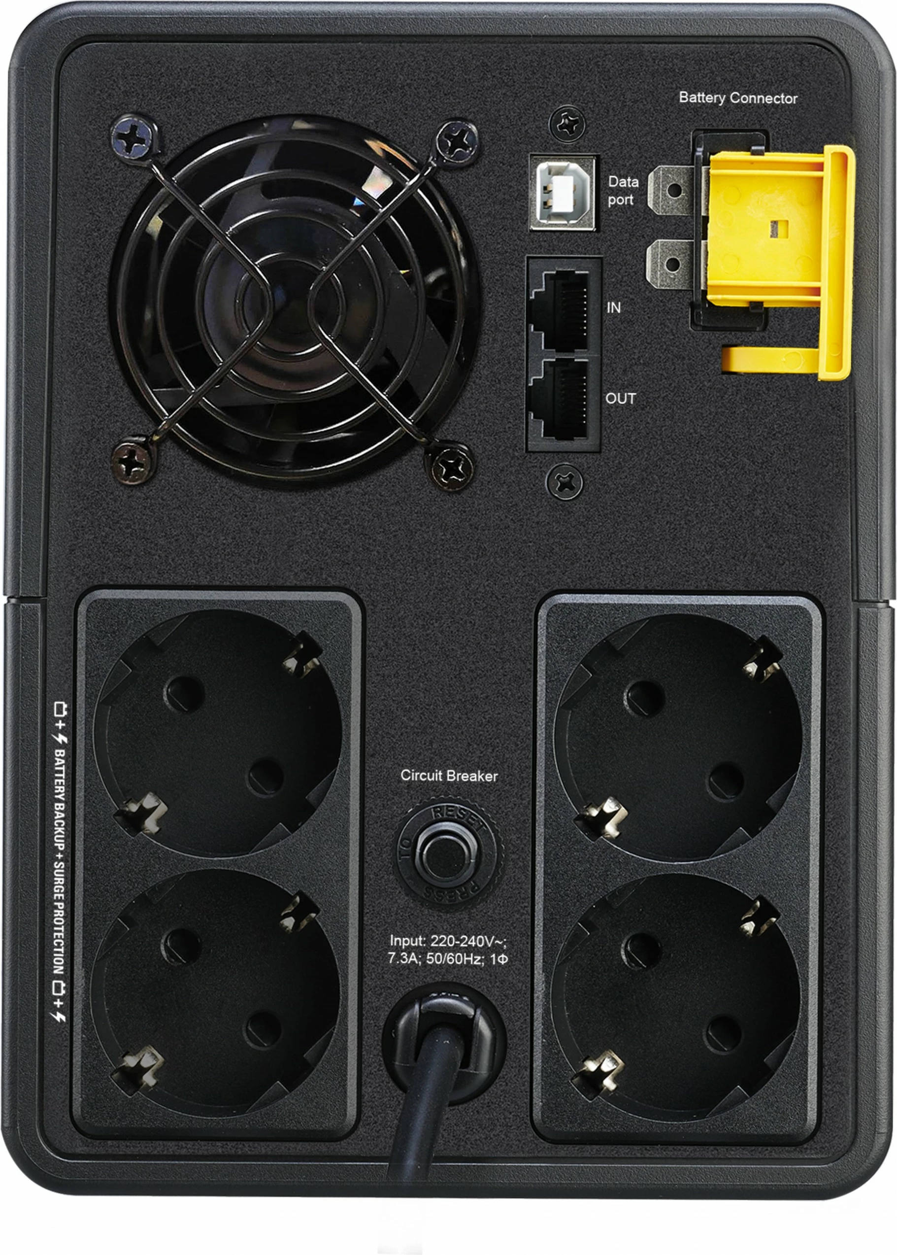 UPS APC BX1600MI-GR, Line-Interactive, 1.6 kVA, 900 W, Sine, 140 V, 300 V