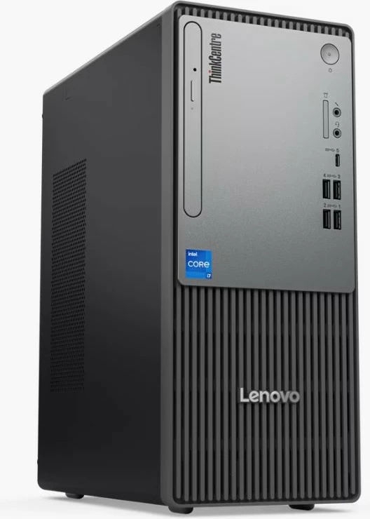 Kasë Lenovo ThinkCentre Neo 50t Gen 5, Intel Core i3-14100, 8 GB RAM, 256 GB SSD, Windows 11 Pro, Zezë/Argjendtë