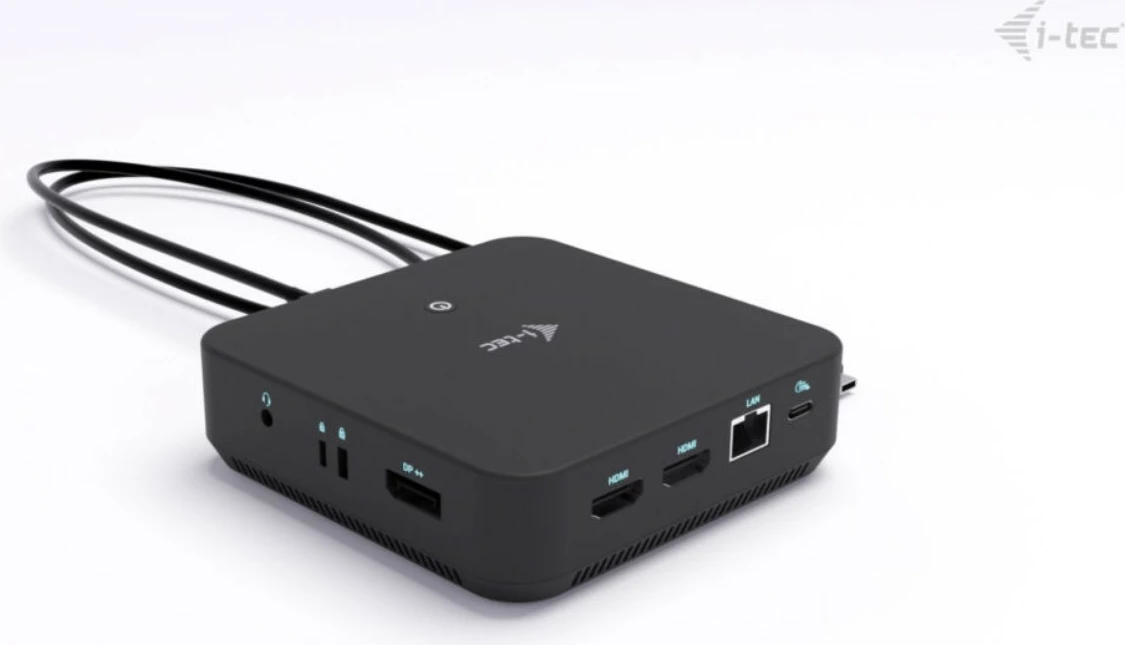 Kasë docking i-tec C31TRIPLEVIDEODPPRO, 100W Power Delivery, 2x HDMI, 1x DisplayPort, 6x USB, LAN, E zezë