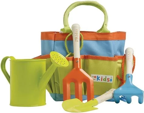 Set veglash kopshti për fëmijë Briers B5101, metal, 5 copë, me çantë