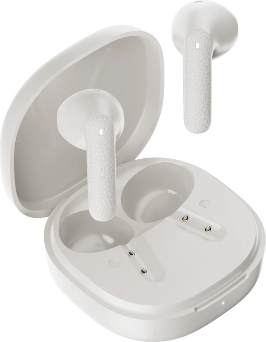 Kufje TWS, QCY, T41, Bluetooth 5.4 35h, Low Latency 68 ms, IPX4, të bardha