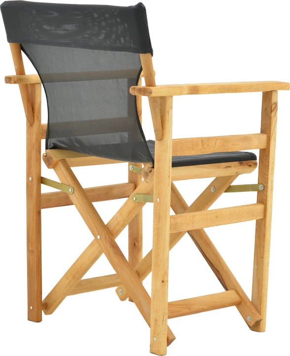 Karrige regjisori, dru ahu, ngjyrë natyrale - pëlhurë e zezë e errët Nexus