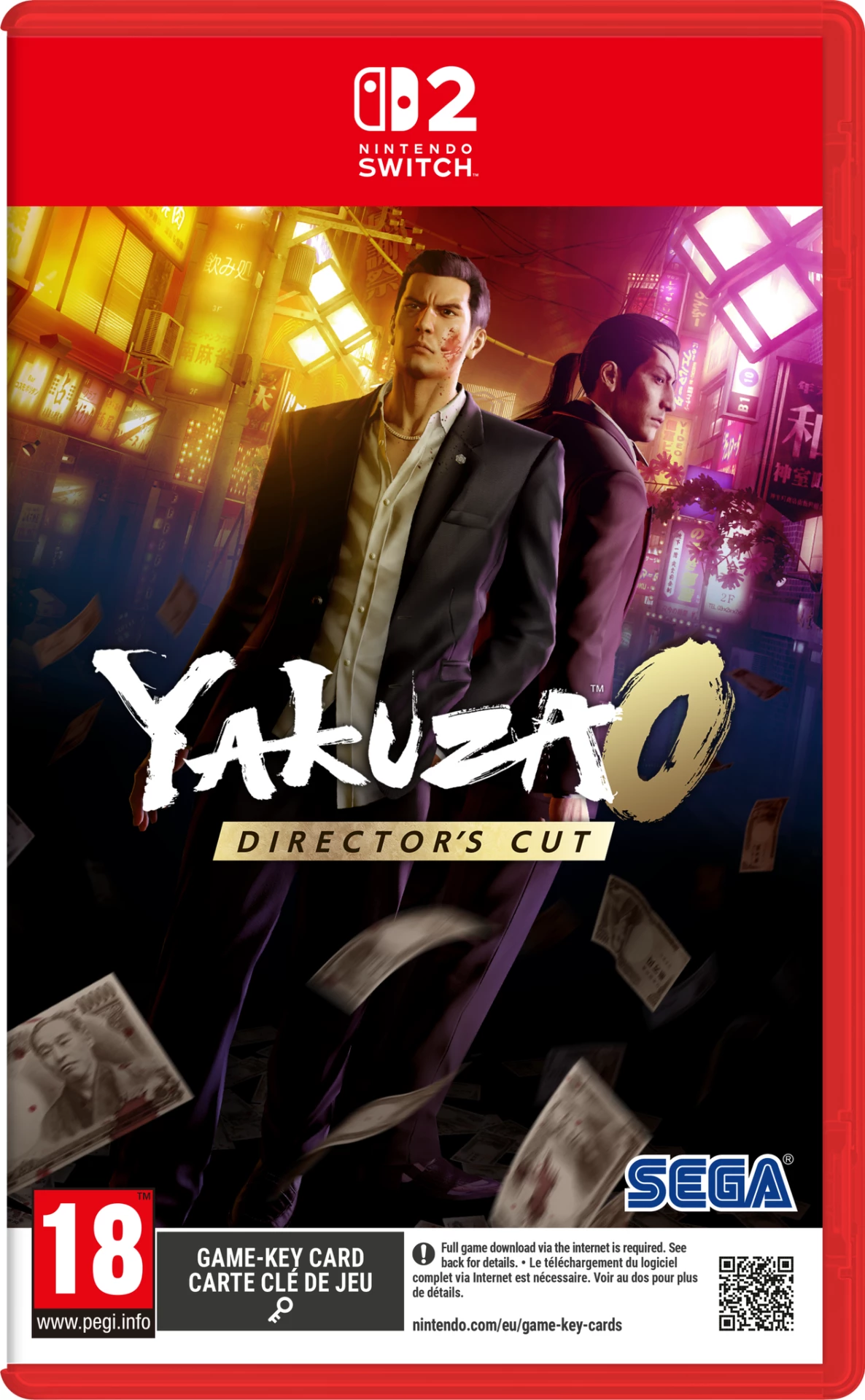 Lojë Nintendo Switch 2 SEGA Yakuza 0 Director's Cut, PEGI 18