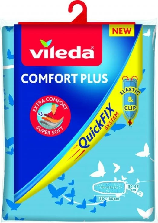 Mbulesë tavoline hekurosjeje Vileda Comfort Plus, universal, blu