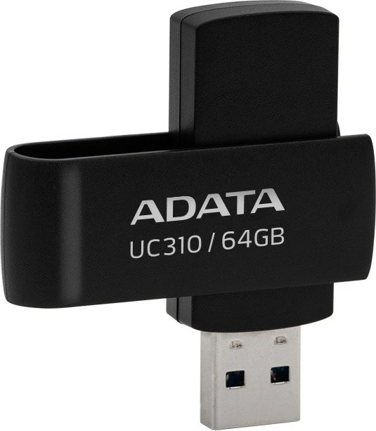 Pendrive Adata UC310, 64GB, USB 3.2, e zezë