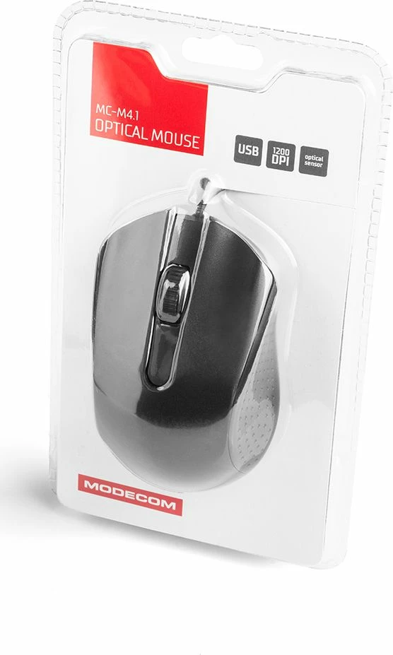 Maus Modecom MC-M4.1 (M-MC-00M4.1-100-OEM) 800 DPI USB me kabllo, i zi