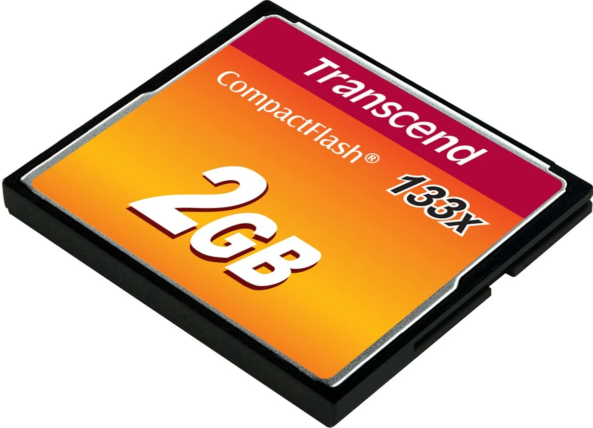 Kartelë CompactFlash Transcend 2GB 133x, e zezë