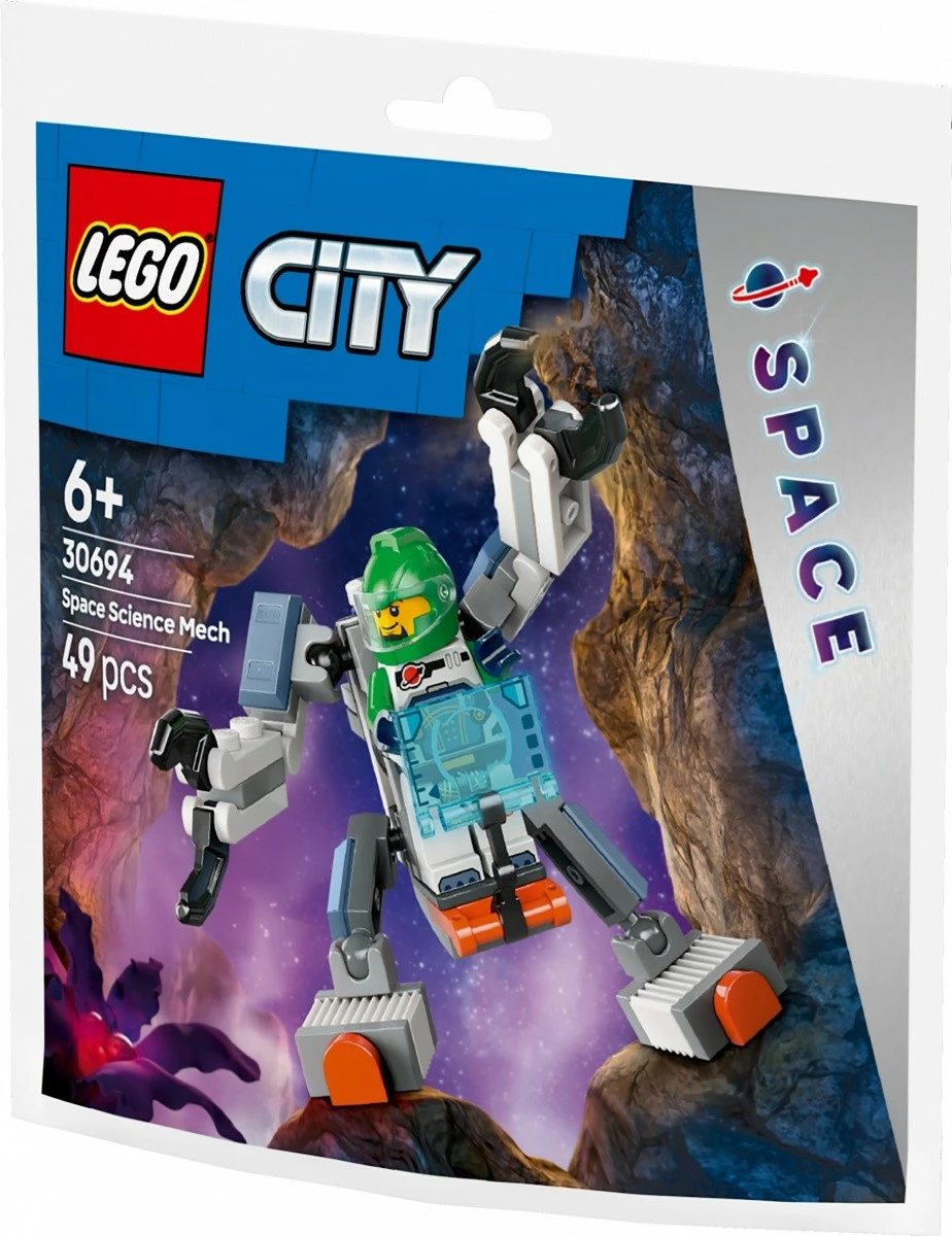 Set LEGO City Cosmic Science Mech 30694, 49 pjesë, plastikë