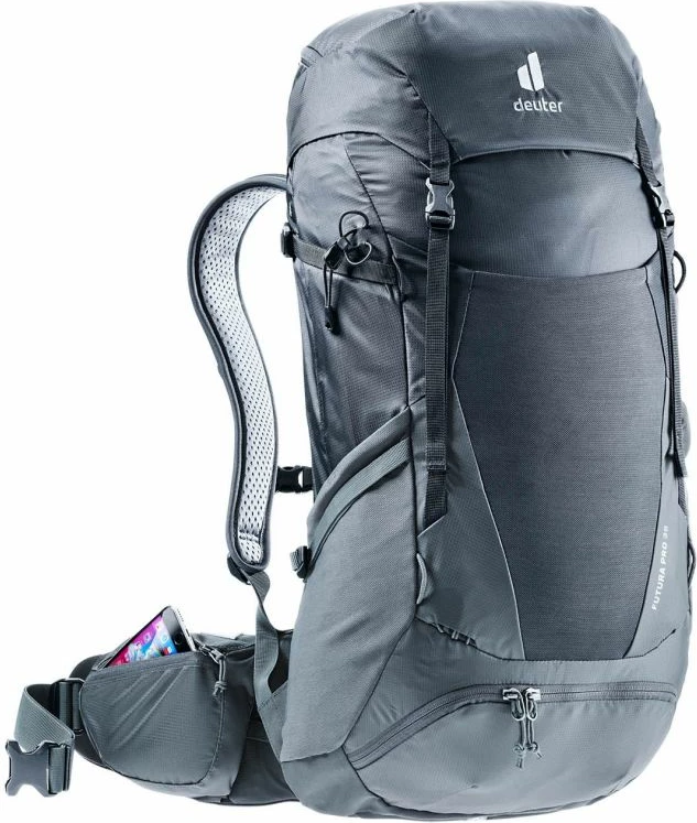Çantë shpine Deuter, unisex, e zezë
