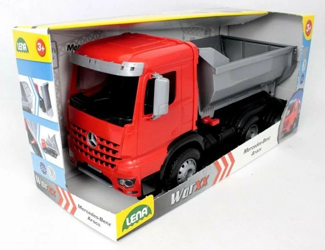 Kamion lodër Lena Worxx Dump Truck Aroc, 45 cm, i kuq/gri