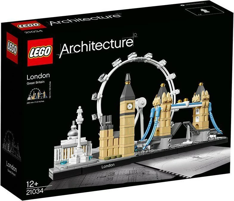 Set ndërtimi LEGO Architecture London 21034, 468 pjesë, shumëngjyrësh