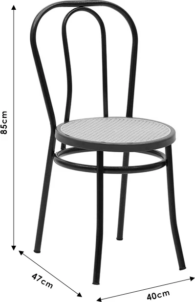 Karrige Vienna pe rattan bezhë-metal bardhë