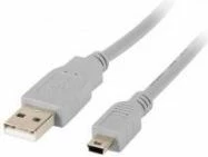 Kabllo USB-A në miniUSB Lanberg CA-USBK-10CC-0018-S 1.8 m USB 2.0 gri