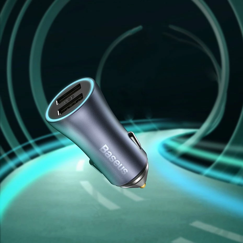 Karikues makine Baseus Golden Contactor Pro, 2x USB, 40W, me kabllo USB-C, Gri