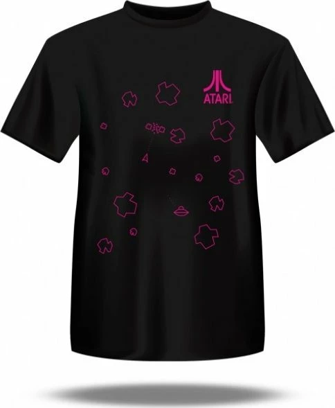Maicë për meshkuj 4F ATARI Asteroids, madhësia M, e zezë