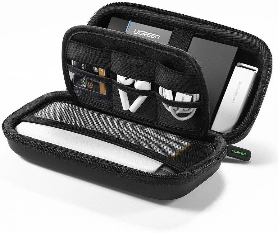 Mbështjellës UGREEN 40707 për hard disk të jashtëm, EVA, i zi