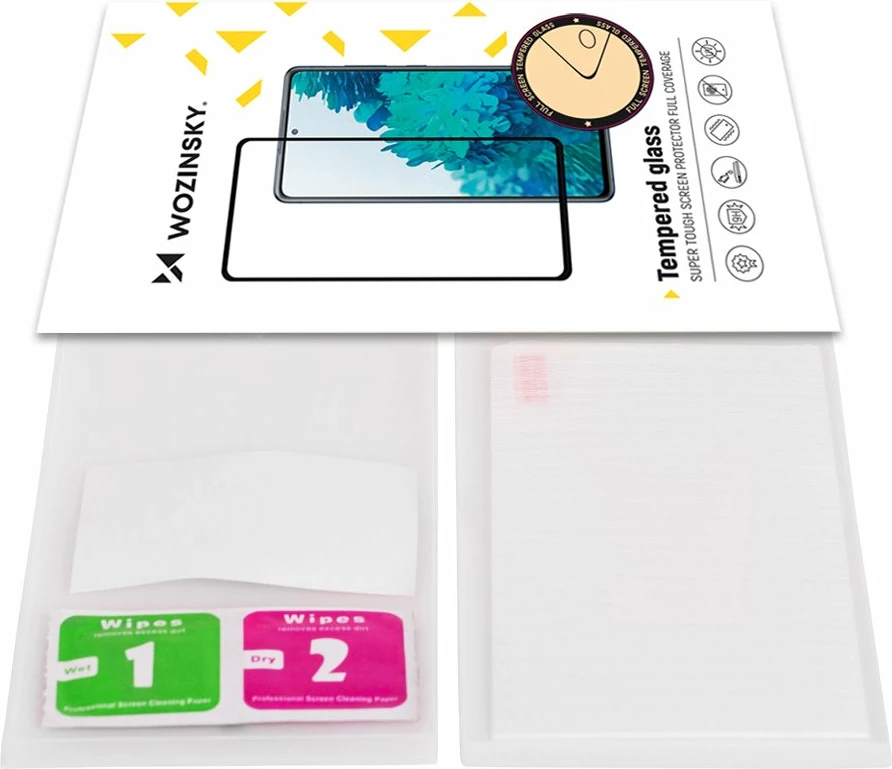 Mbrojtës ekrani xhami i temperuar Wozinsky Full Glue për Oppo Reno 6 4G, i zi