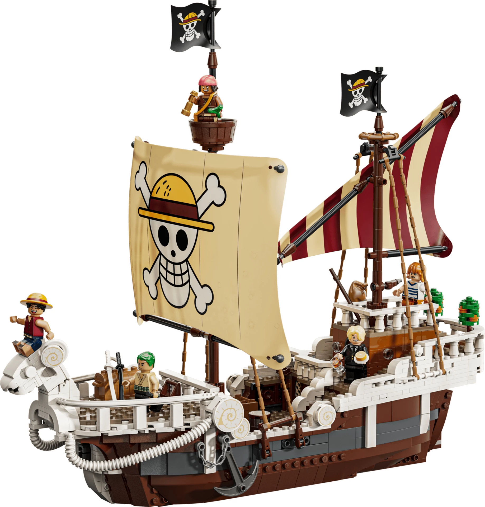 Set ndërtimi LEGO One Piece The Going Merry Pirate Ship 75639, 1376 copë, 5 minifigura