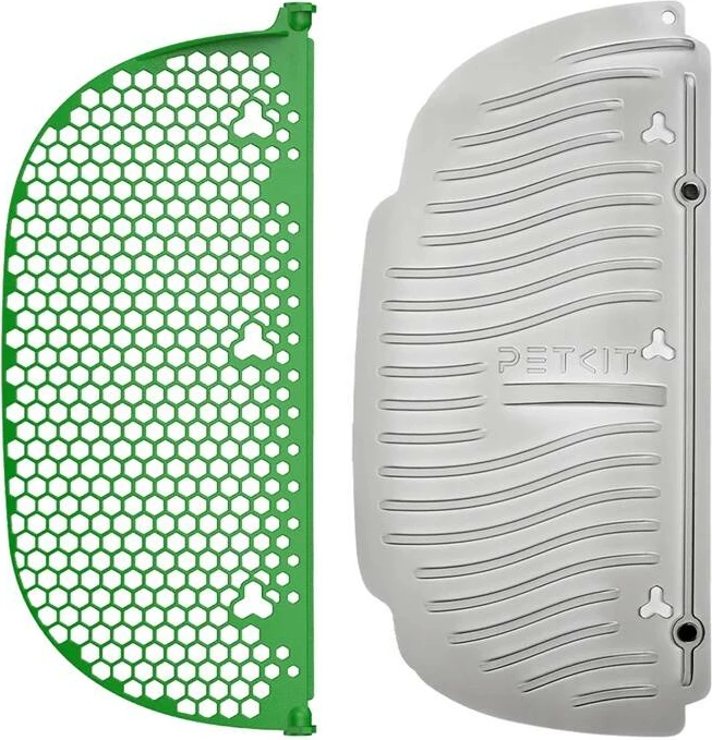 Set sitë magnetike dhe lopatë për rërë mace, Petkit P99023, për Pura Max / Pura Max 2 / Purobot Max Pro, e gjelbër dhe gri