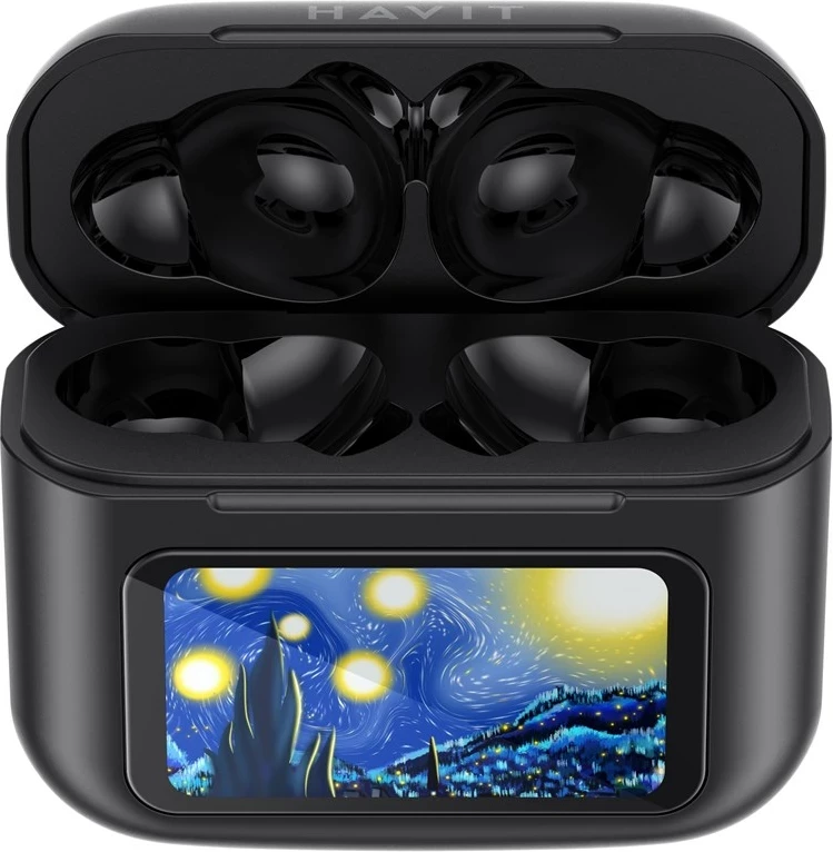 Kufje wireless HAVIT TW956, TWS, për muzikë dhe thirrje, e zezë