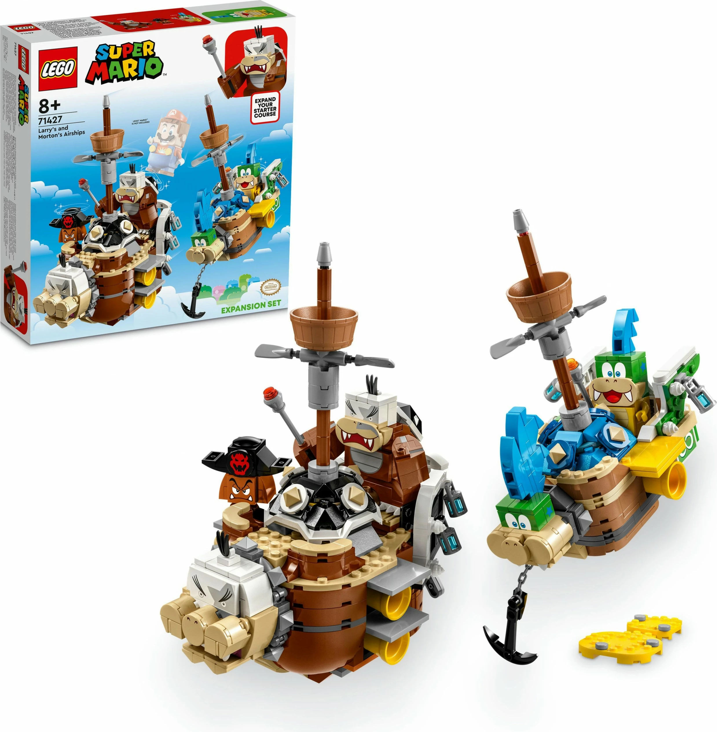 Set ndërtimi LEGO Larry's dhe Morton's Airships Expansion Set, 1062 pjesë, plastikë, shumëngjyrësh